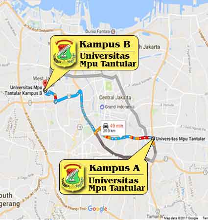 Campus Locations Universitas Mpu Tantular Jakar Tritunas Nomor